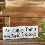 An Empty Tomb Wooden Sign-Lange General Store