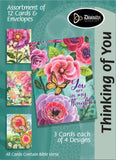 Boxed Cards - Thinking Of You Flowers Birds & Butterflies-Lange General Store