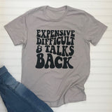 Expensive Difficult Talks Back T-Shirt-Lange General Store
