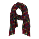 Red Autumn Plaid Scarf-Lange General Store