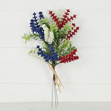Red White Blue Heather With Boxwood 15" Bush-Lange General Store