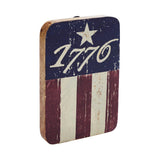 1776 Flag Stripes Wooden Sign-Lange General Store