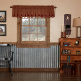 Bedford Burgundy Star Valance