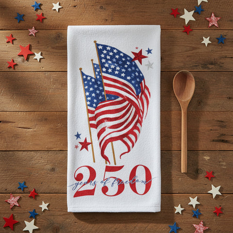 250 Years Flag Terry Towel-Lange General Store