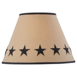Cambridge Black Lantern Lamp with Black Star Shade