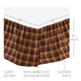 Heirloom Farm Primitive Check Bed Skirt