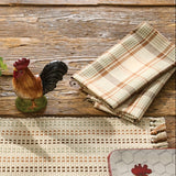 Toffee & Elm Plaid Cotton Cloth Napkins Set of 4