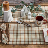Toffee & Elm Plaid Table Runner 36"