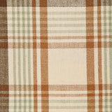 Toffee & Elm Plaid Short Panel Curtains 63"