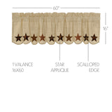 Rustic Star Valance