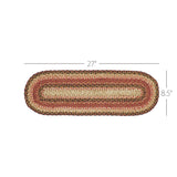 Autumn Blaze Collection Braided Rugs - Oval