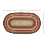 Autumn Blaze Collection Braided Rugs - Oval