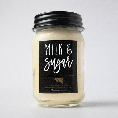 Farmhouse Mason Jar Candle - Milk & Sugar