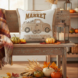 Harvest Market Fresh Picked Pumpkin Truck Pillow
