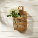 Brinkley Rattan Wall Pocket Basket