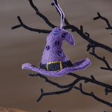 Witches Hat Felt Ornament Set of 4