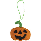 Jack O Lantern Felt Ornament Set of 4