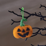 Jack O Lantern Felt Ornament Set of 4