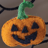 Jack O Lantern Felt Ornament Set of 4