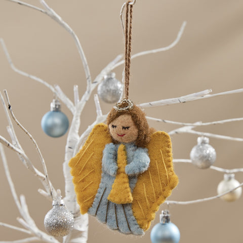 Angel Felt Ornament Set of 4