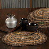 Chestnut Braided Oval Placemats - Set of 6