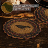 Heirloom Farm Crow Braided Trivet 8" Set of 3