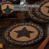 Blackstone Farm Star Braided 8" Trivet Set of 3