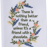 A Friend With Chocolate Dishtowel-Lange General Store
