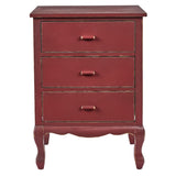 Accent Table Aged Red-Lange General Store