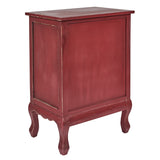 Accent Table Aged Red-Lange General Store