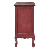Accent Table Aged Red-Lange General Store