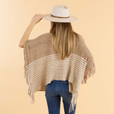 Amber Poncho - Beige-Lange General Store