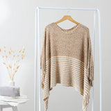 Amber Poncho - Beige-Lange General Store