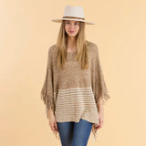 Amber Poncho - Beige-Lange General Store