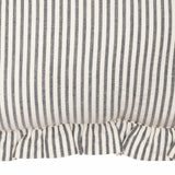 Americana Seersucker Blue Ticking Stripe Pillow - 14x22-Lange General Store