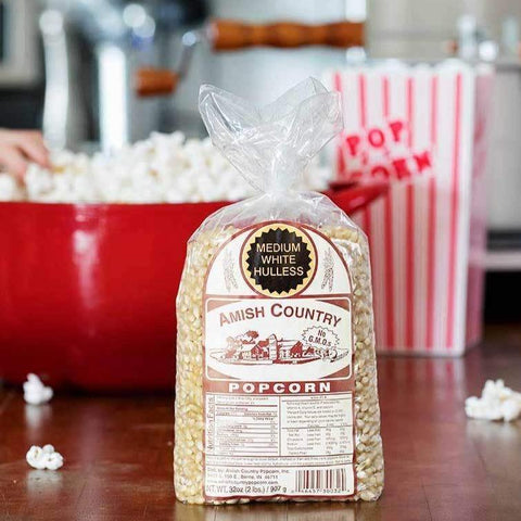 Amish Country Popcorn - Medium White Hulless - Pack of 2-Lange General Store