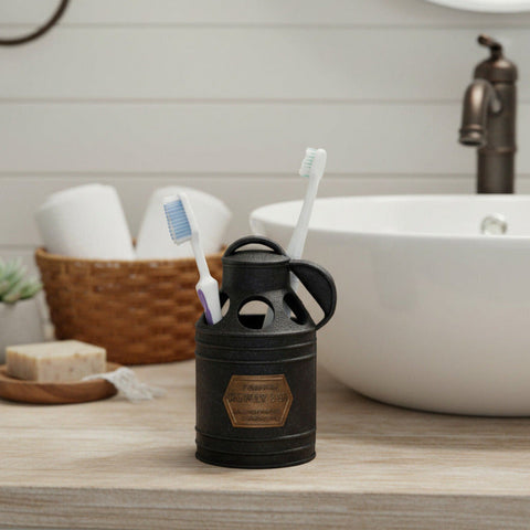 Antique Milk Can Resin Toothbrush Holder-Lange General Store