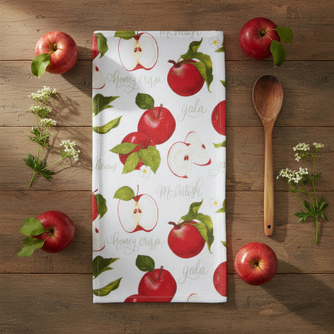 Apple Orchard Toss Terry Towel-Lange General Store