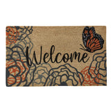 Apricot and Stone Butterfly Door Mat-Lange General Store