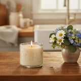 Artisan Blown Bubble Glass Tumbler Candle - Clear-Lange General Store
