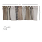 Ashlynn Patchwork Valance-Lange General Store