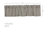 Ashlynn Ticking Stripe Valance
