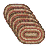 Autumn Blaze Braided Oval Placemat - Set of 6