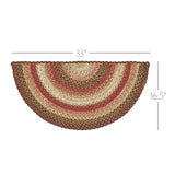 Autumn Blaze Collection Braided Rugs - Oval