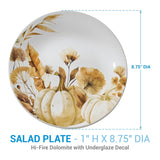 Autumn Harvest Salad Plates-Lange General Store