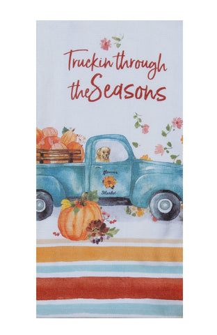 Autumn Joy Truckin Terry Towel-Lange General Store