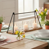 Bar & Loop Candle Centerpiece-Lange General Store
