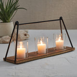 Bar & Loop Candle Centerpiece-Lange General Store