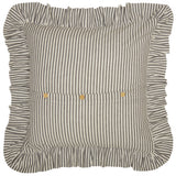 Barn Gray & White Ticking Euro Sham-Lange General Store