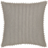 Barn Gray & White Ticking Pillow Cover-Lange General Store